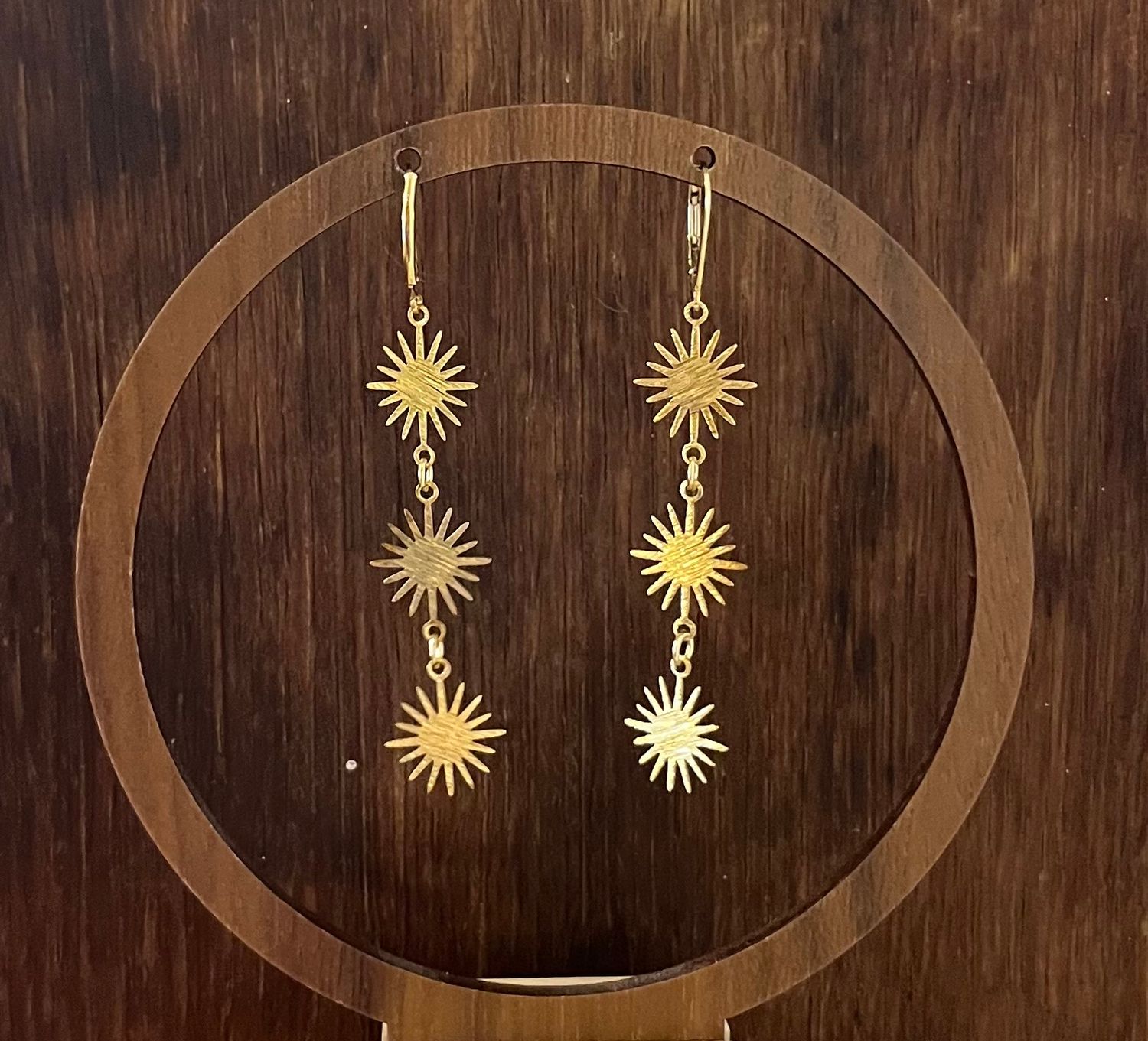 triple burst earring