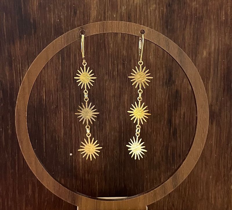 triple burst earring