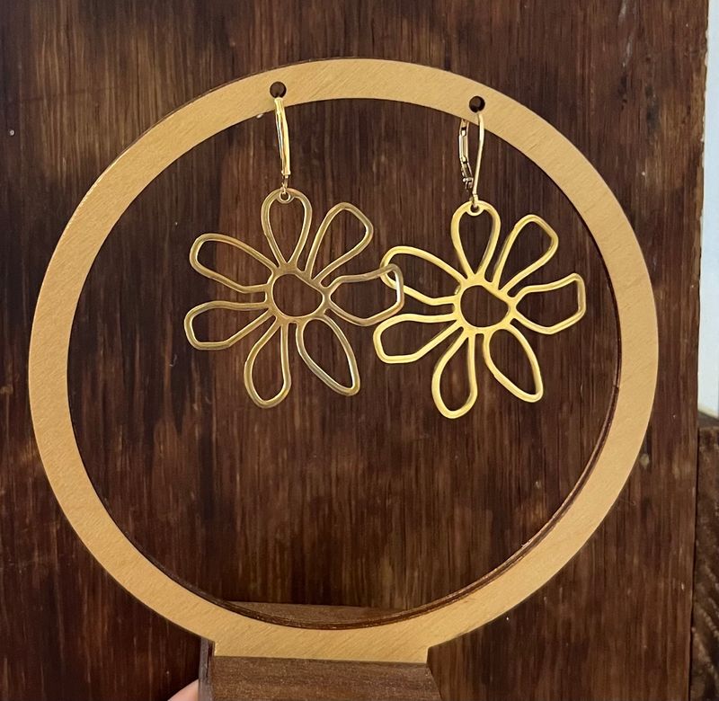 large flower earring