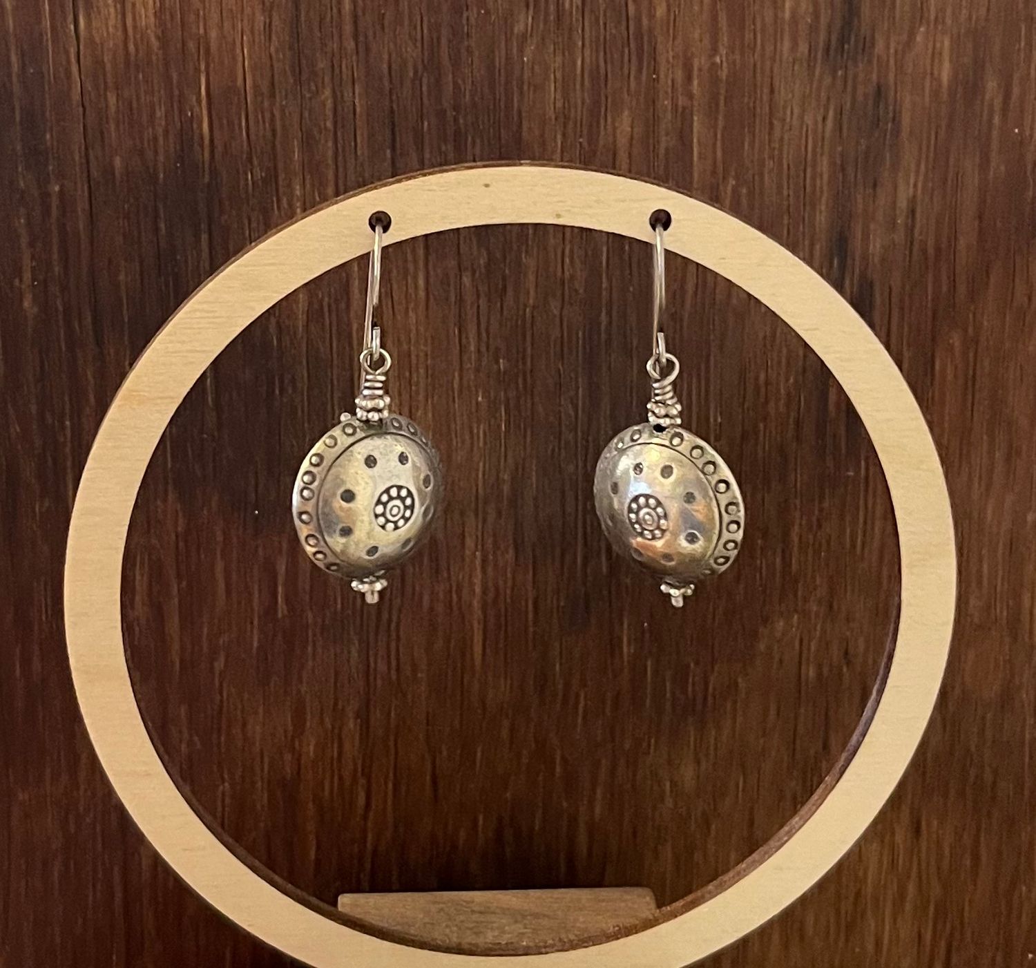 Stamped Pillow Earring