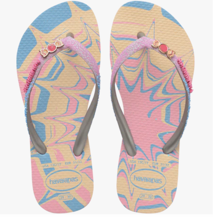 kids slim pink glow glitter