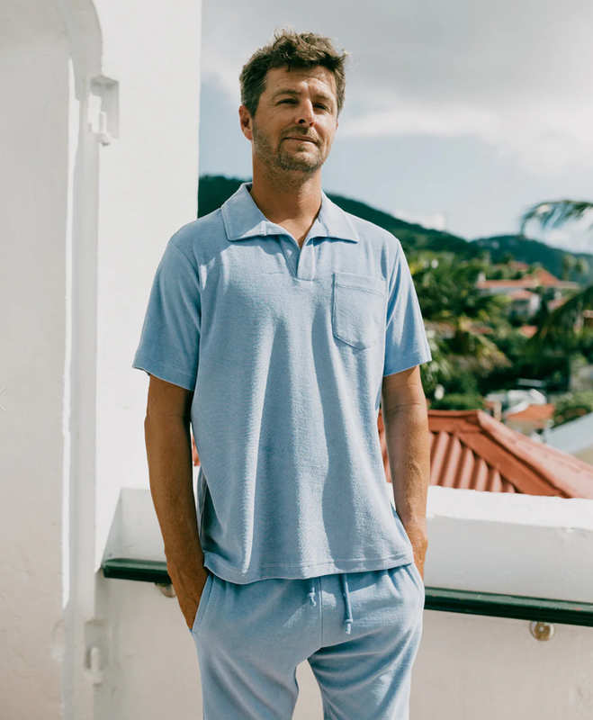 Terry cotton polo