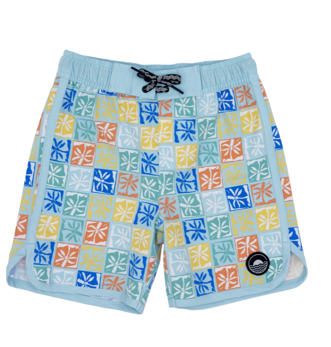 palm check boardshort