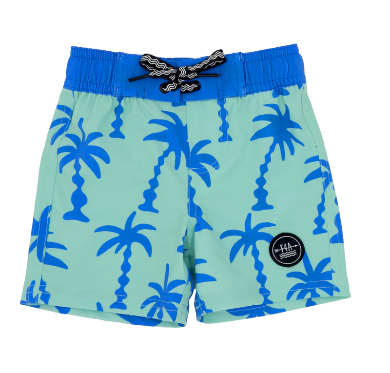 wavy palm boardshort