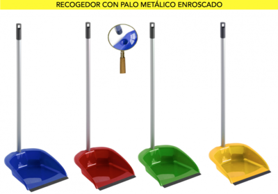 Recogedor Filo Goma Con Palo
