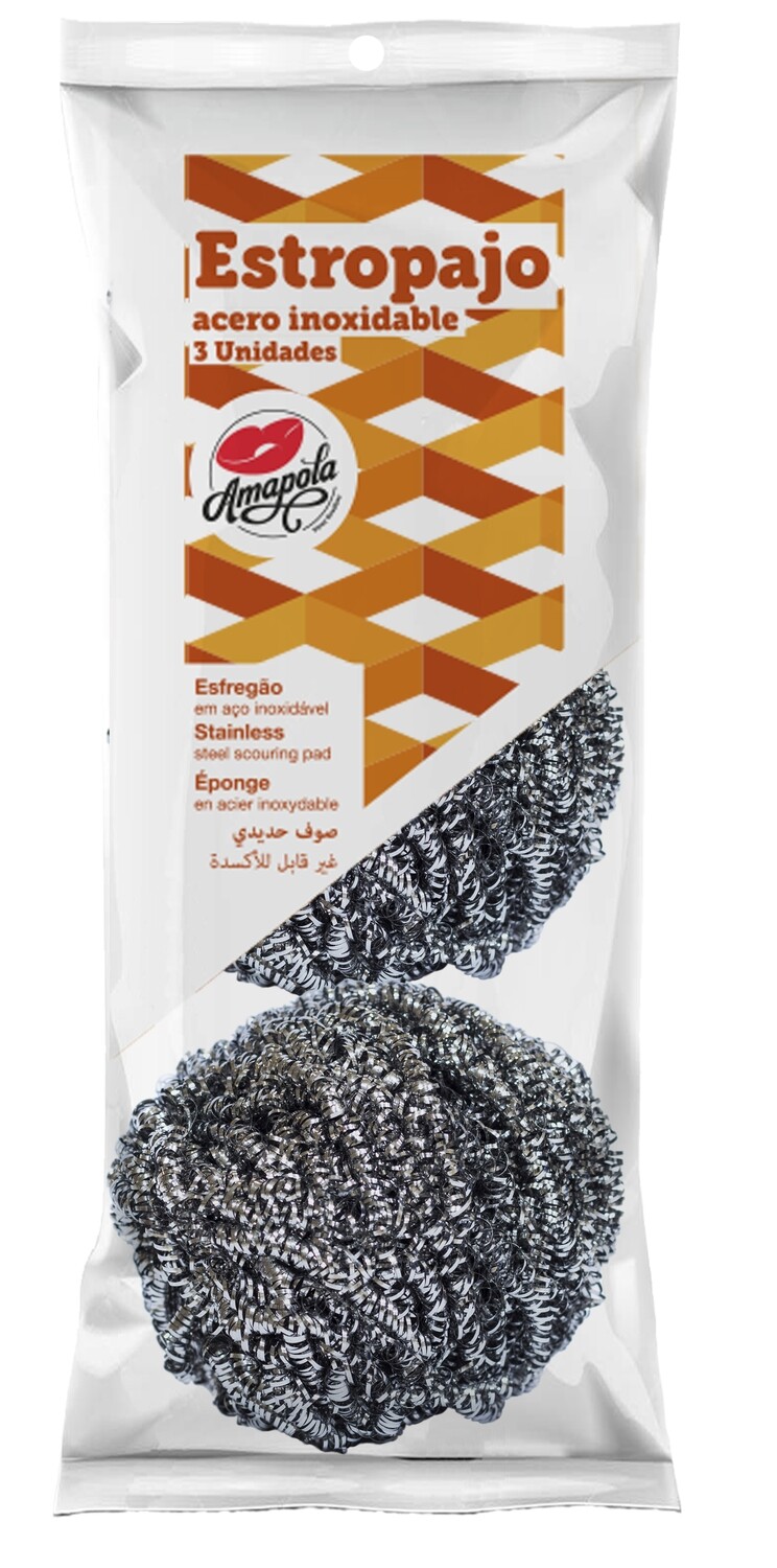 Estropajo nanas 3 unidades, 20 gramos