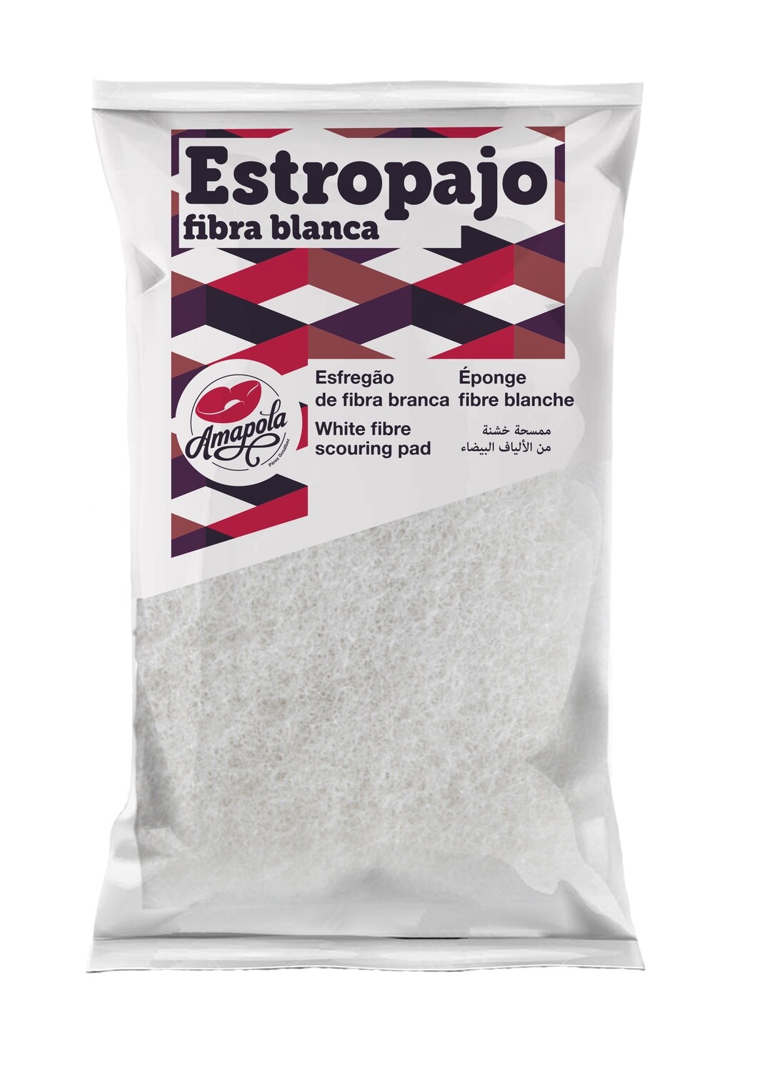 Estropajo fibra blanca, unidad