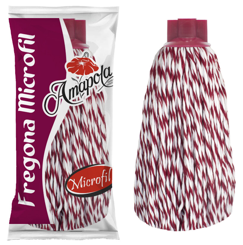 Suaper Microfibra-Algodon (Fuscia-Blanco) con Palo