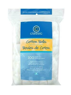 BOLAS DE ALGODON, PAQ. 100