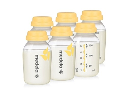 MEDELA BIBERON 5 OZ CON TAPA SET DE 6