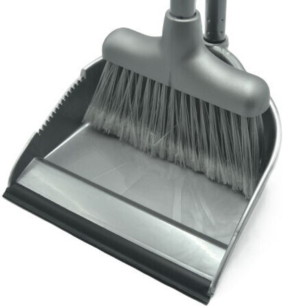 Escoba C/Recogedor Lobby /  Azul, Rojo, Gris