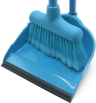 Escoba C/Recogedor Lobby /  Azul, Rojo, Gris