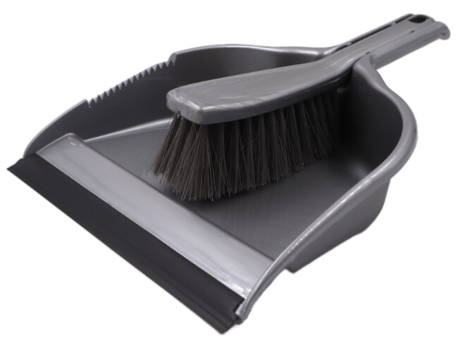 Pala con Cepillo /  Azul, rojo, Gris