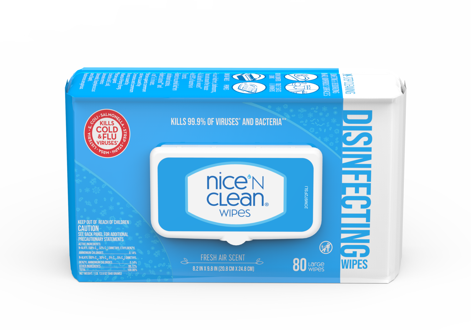 TOALLITAS DESINFECTANTES 80' AROMA FRESCO