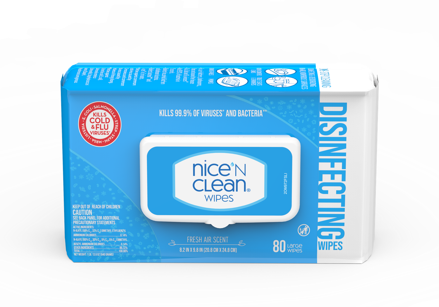 TOALLITAS DESINFECTANTES 80' AROMA FRESCO