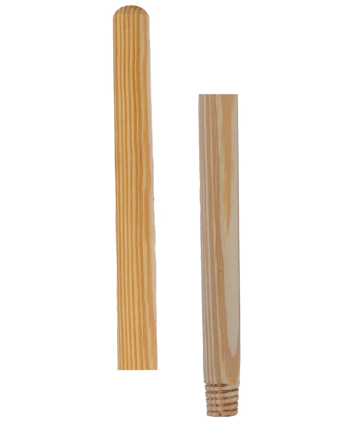 Palo Suaper Natural con Rosca y Colgador Plastico