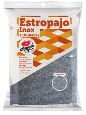 Estropajo inoxidable 2 unidades