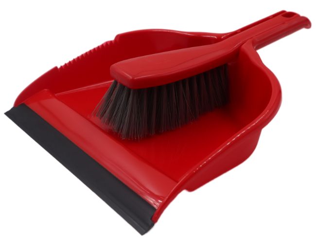 Pala con Cepillo /  Azul, rojo, Gris