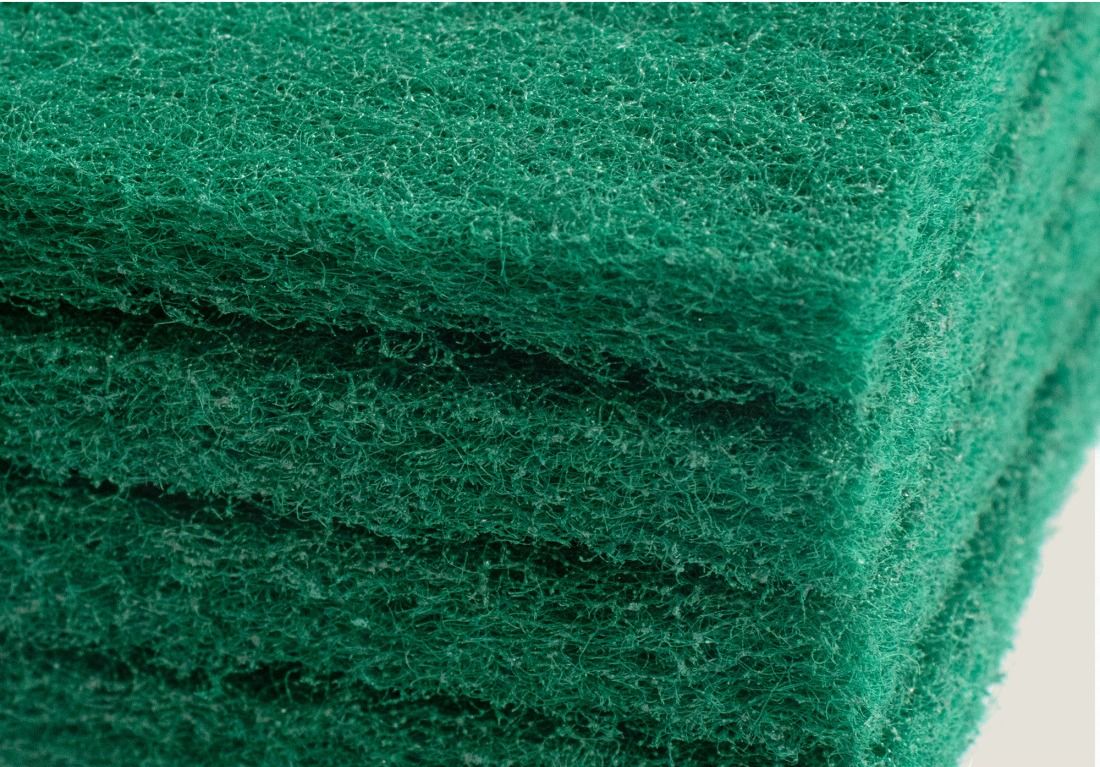 Abrasivo Fibra Verde 15X10X0.7 CM. Paq. 6 unidades