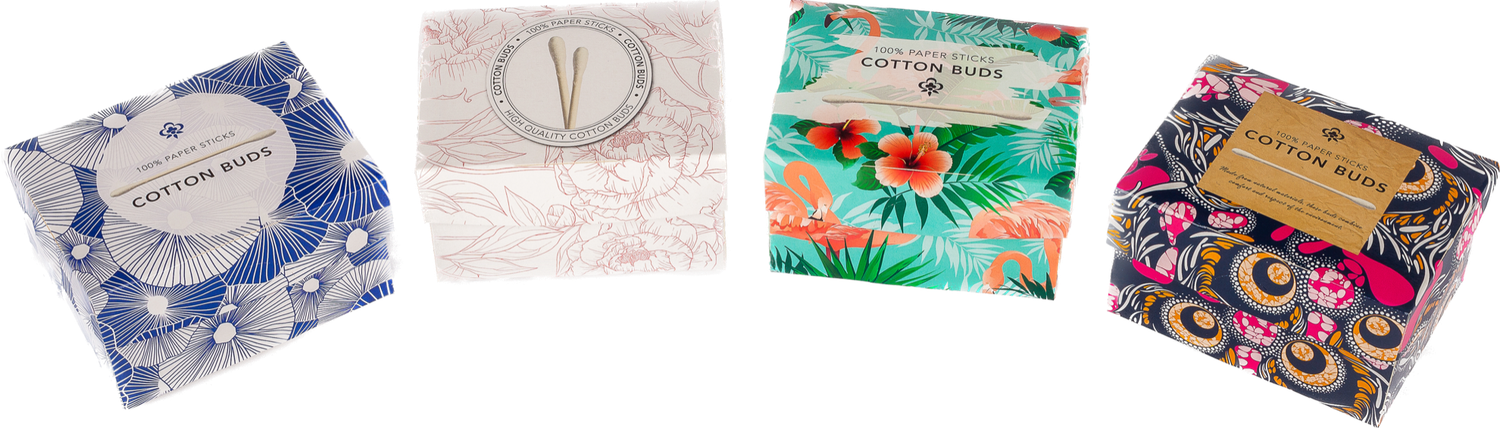 BASTONCILLOS DE ALGODON ECOBOX 300