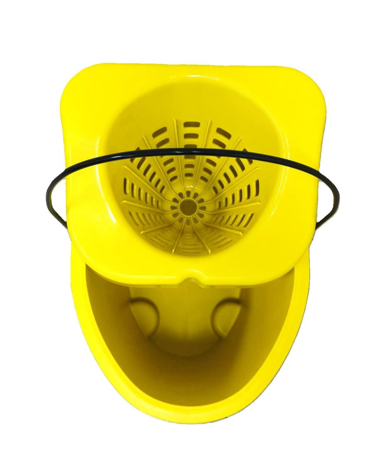 Cubo con escurridor Industrial de 33 Litros con ruedas