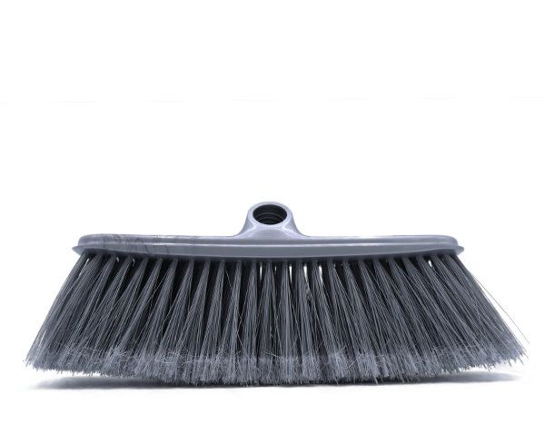 Escoba angulo - Roja, Gris, Crema, Azul - Con Palo Gris Metalico