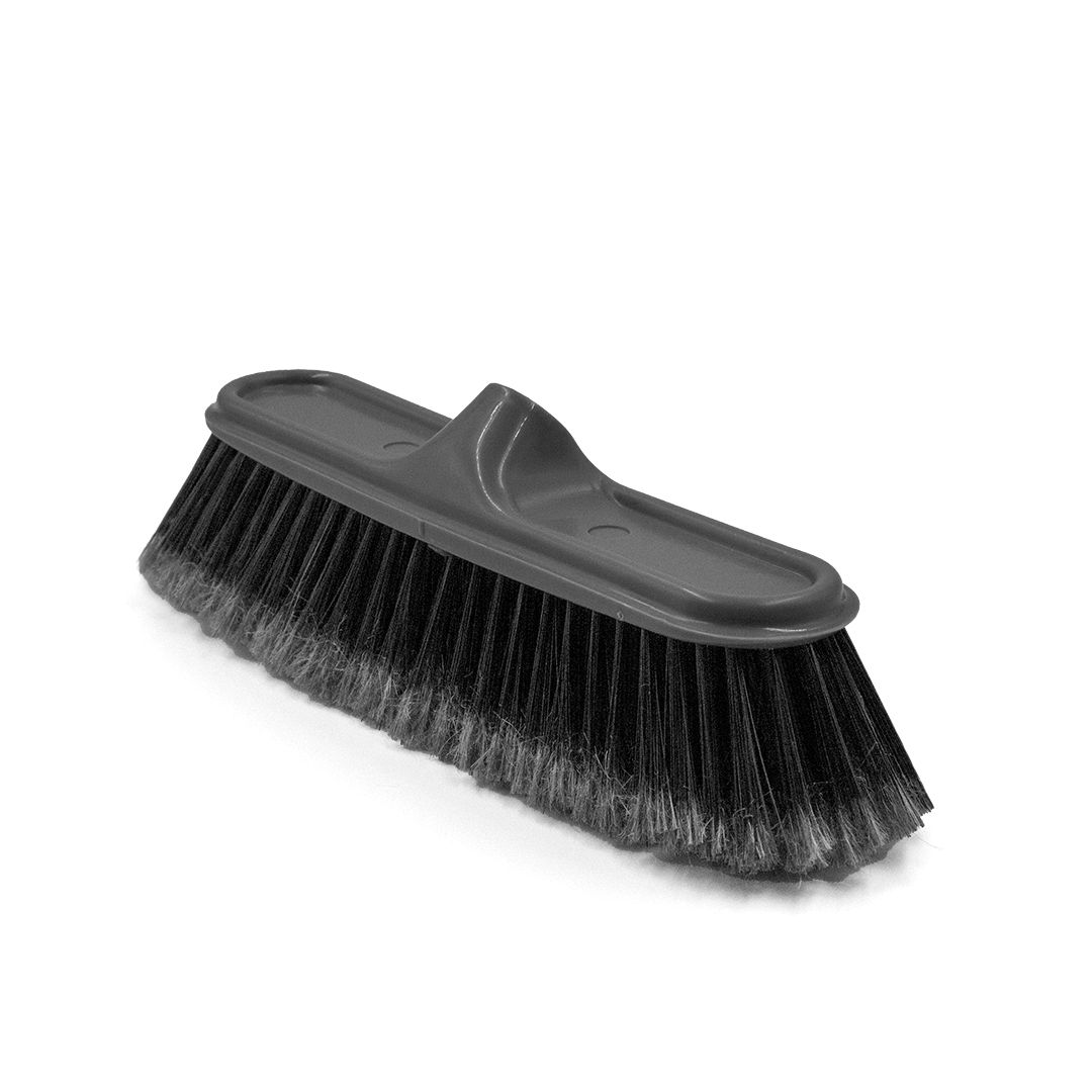 Escoba angulo - Roja, Gris, Crema, Azul - Con Palo Gris Metalico