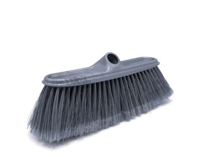 Escoba angulo - Roja, Gris, Crema, Azul - Con Palo Gris Metalico