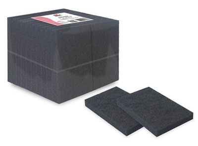 Fibra Negra 16X9.5X2 CM. Paq. 20 unis