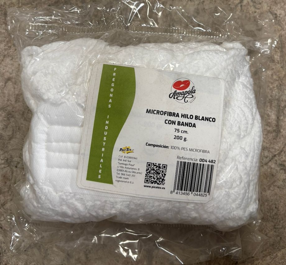 Fregona Industrial Microfibra 200 gr. con Banda