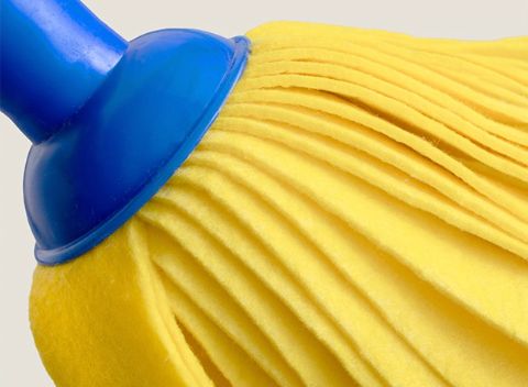 Fregona Tiras Sintéticas Amarilla Extra Larga Recambio