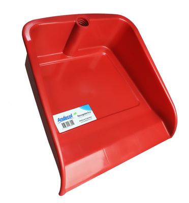 Recogedor Eco con Palo de madera natural                     (Rojo, Verde, Amarillo, Gris)