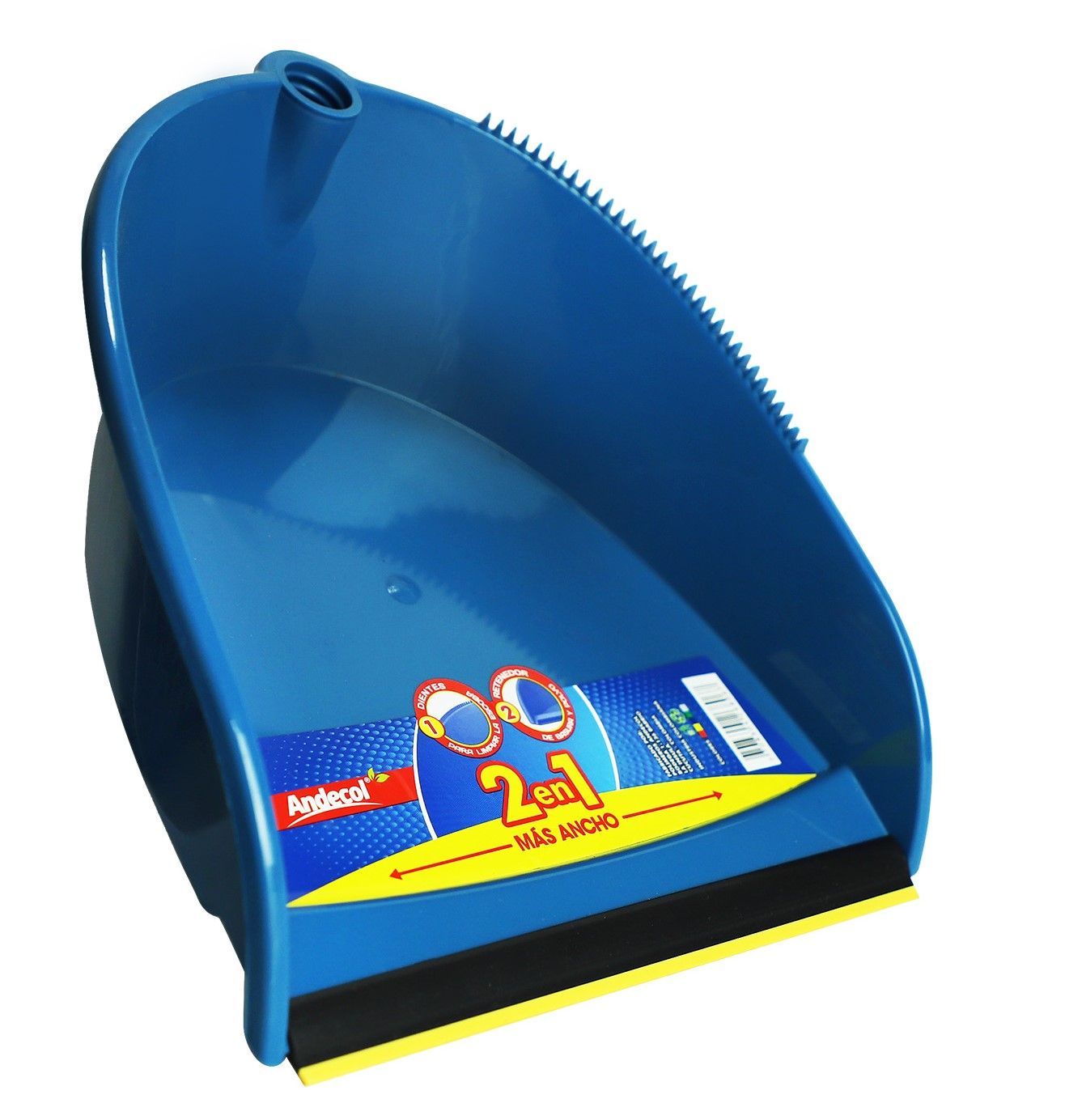 Recogedor con banda con Palo Plastico negro                     (Azul, Verde, Gris)