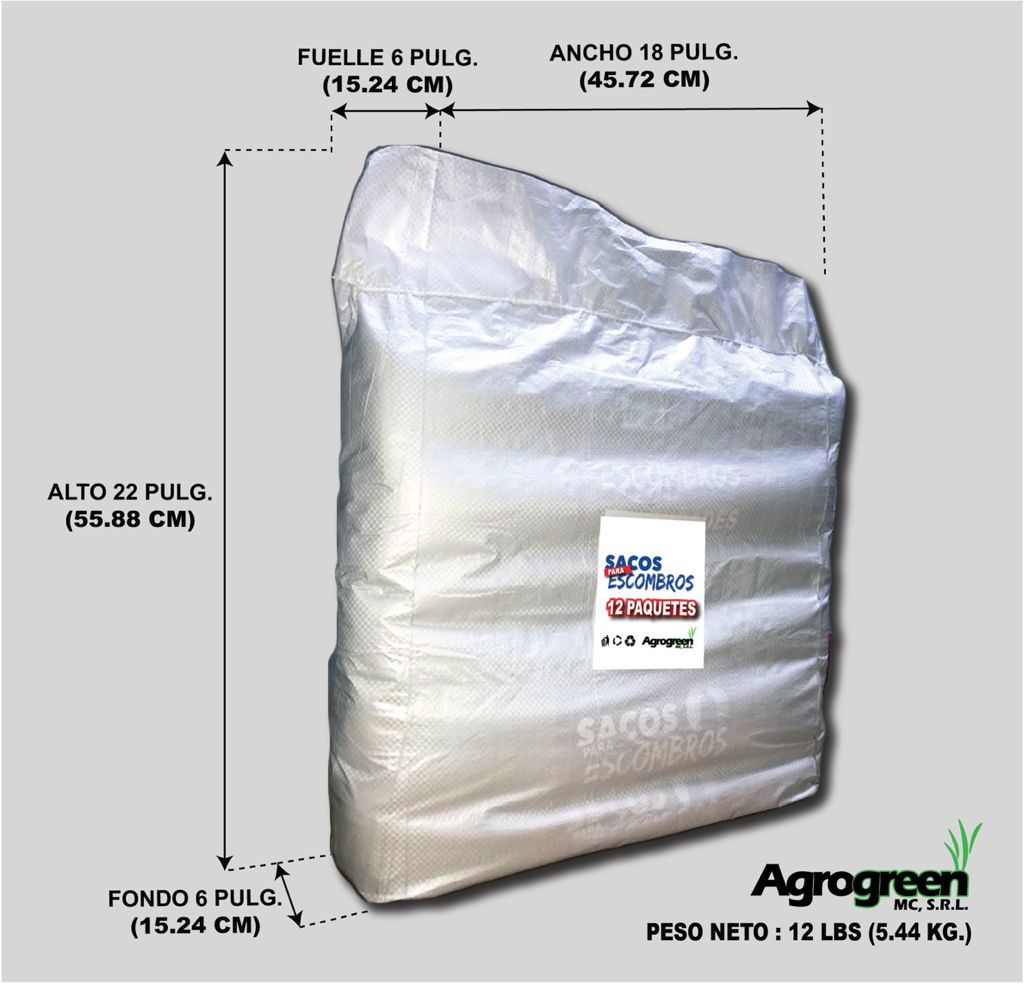 Sacos para Escombros, Paquete de 10 unidades