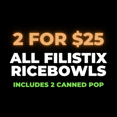 2 for $25 Filistix Ricebowls 2 for $25 Filistix Ricebowls