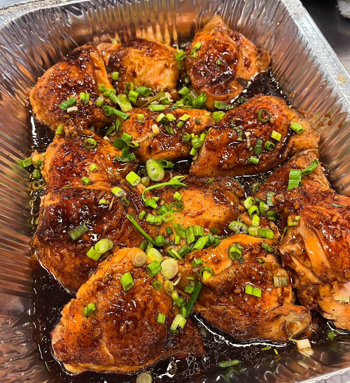 Classic Chicken Adobo Platter (Halal)