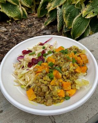 Green Lentil Curry With Sweet Potato (Vegan)