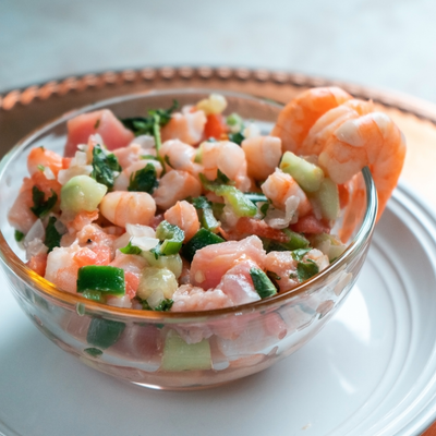 Prawn and Scallop Ceviche (good for 12 guests)