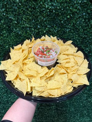 Chips and Pico de Gallo (good for 12 guests)