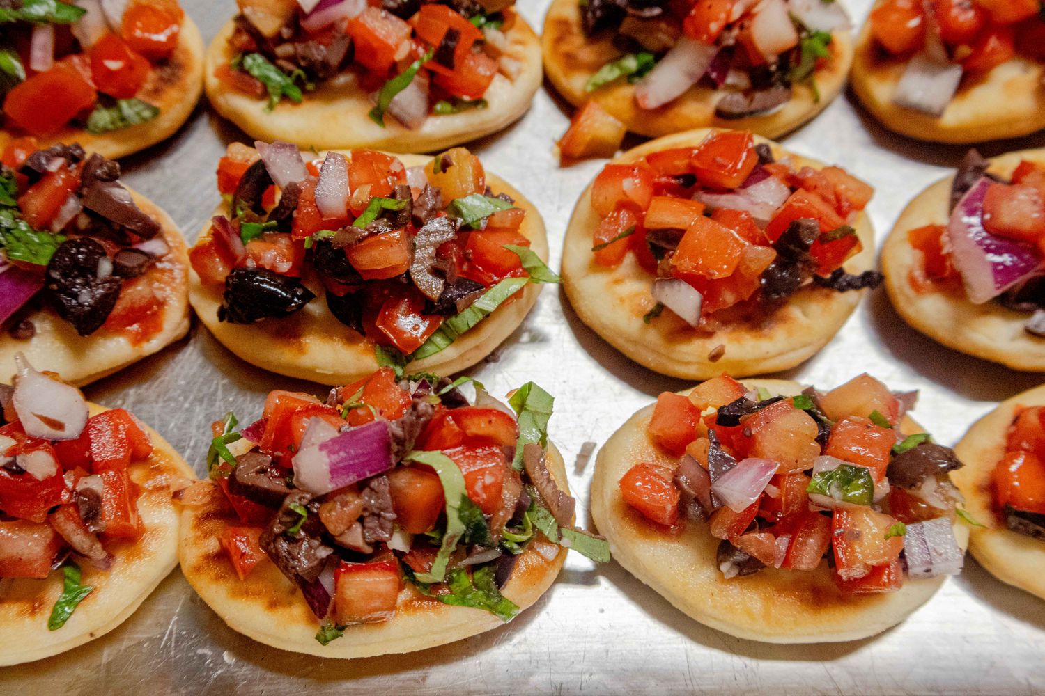 Tomato Olive Bruschetta Crostini