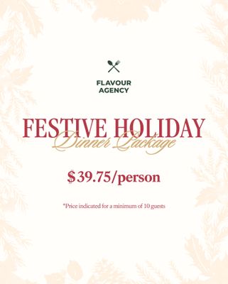 Festive Holiday Dinner Package - $39.75/person