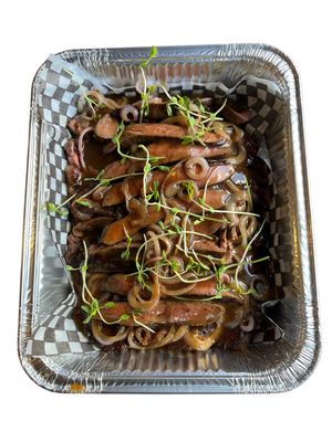 Seared Striploin with Soy Citrus Gravy (Bistek)