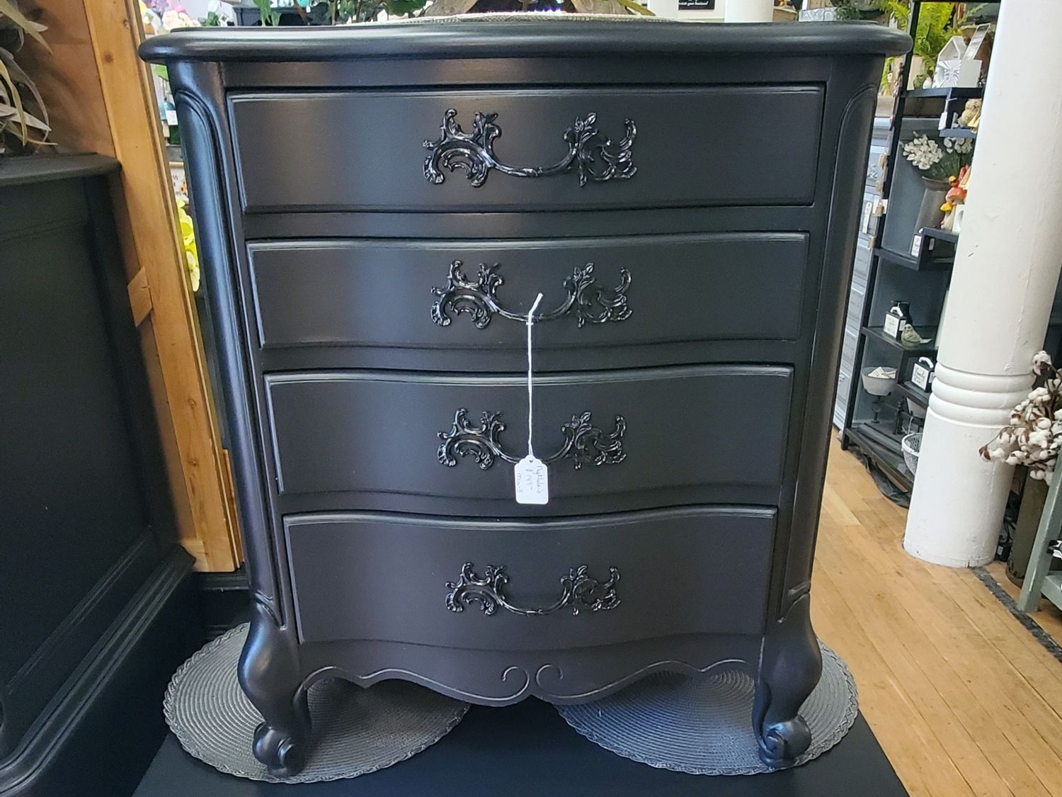 Beautiful Refinished Black Dresser