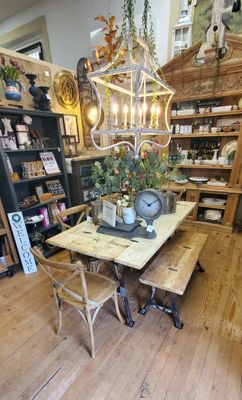 Reclaimed Wood Rectangle Dining Set