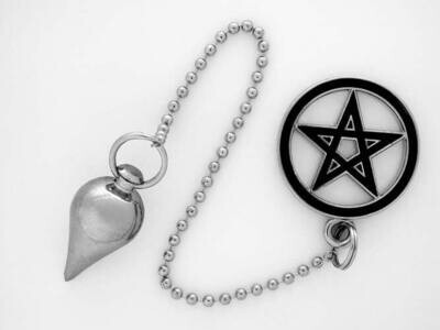 Pendulum Key Ring Pentagram Charm