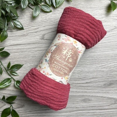 Premium Cotton Scarf Shawl Altar Cloth Hand Made Fuchsia