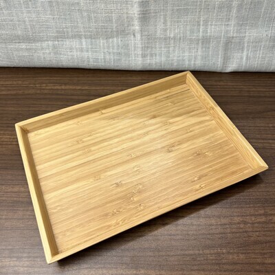 Rectangle Faux Wood Tray Used