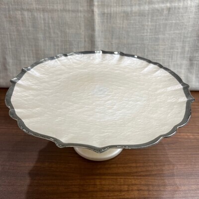Glass Cake Plate Used