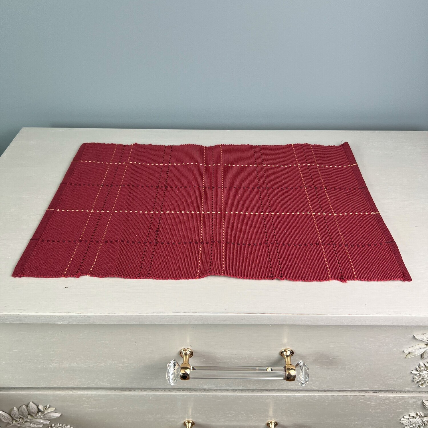 Burgundy Placemats Used