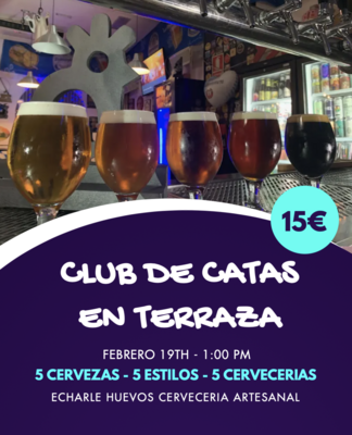 CLUB DE CATAS en terraza - ECHARLE HUEVOS S 19 FEBRERO